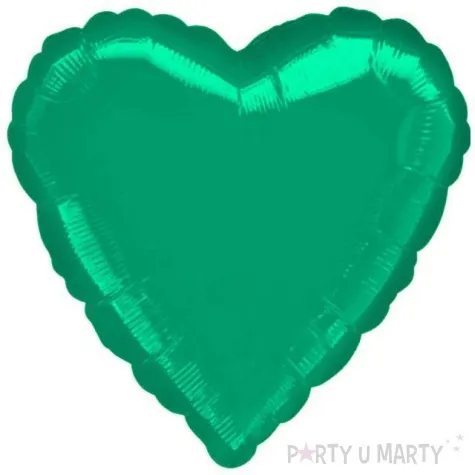 balon foliowy serce zielony amscan 18 hrt