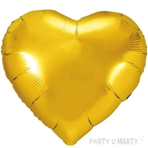 balon foliowy serce zloty partydeco 18 hrt