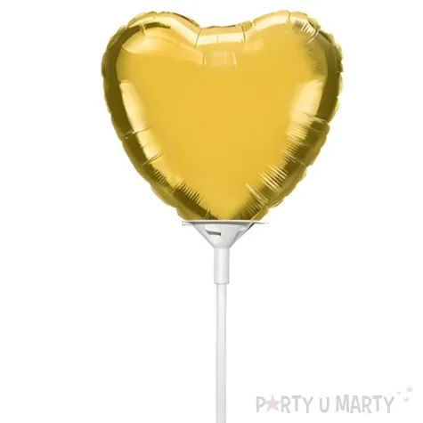 balon foliowy serce zloty qualatex 4 hrt