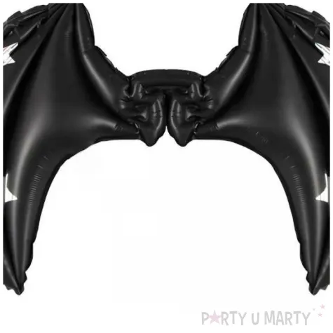 balon foliowy skrzydla nietoperza czarny matowy partydeco 33 shp
