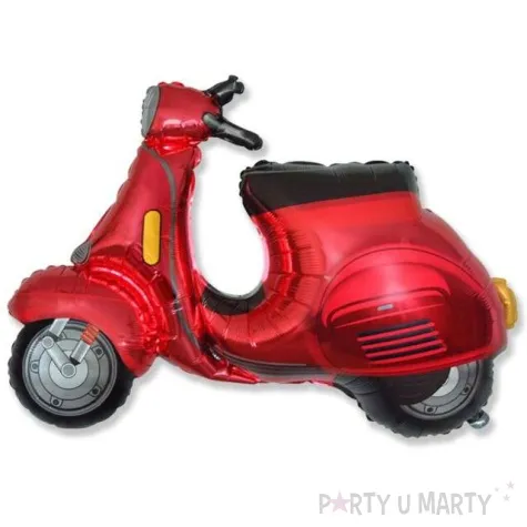 balon foliowy skuter czerwony flexmetal 38 shp