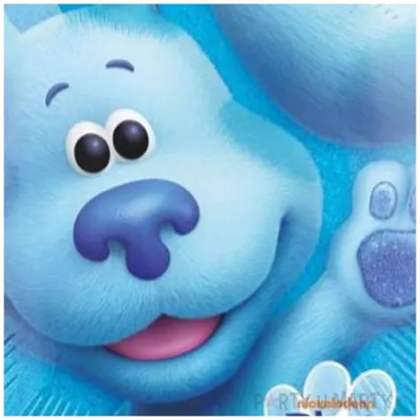 balon foliowy sladami blue dekoracja na urodziny niebiesko zolty amscan 18 rnd