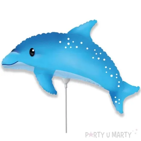 balon foliowy slodki delfin niebieski flexmetal 12 shp
