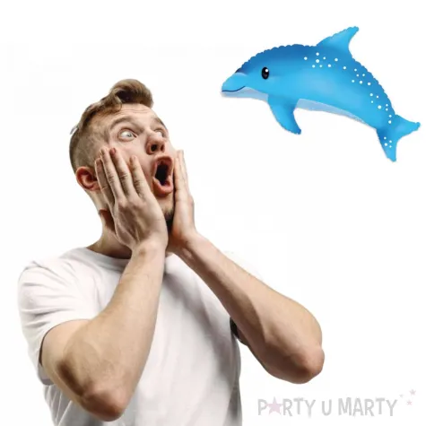 balon foliowy slodki delfin niebieski flexmetal 14 shp