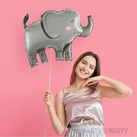 balon foliowy slon safari szary godan 27 shp