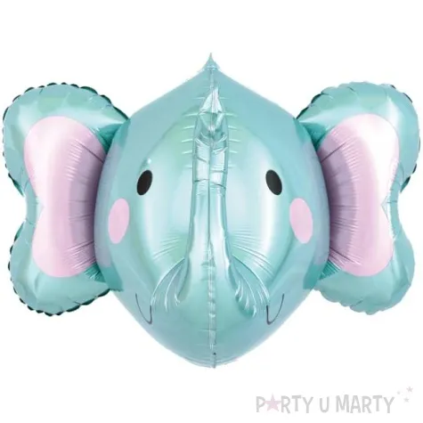 balon foliowy slonik 3d blekitny partypal 23 shp