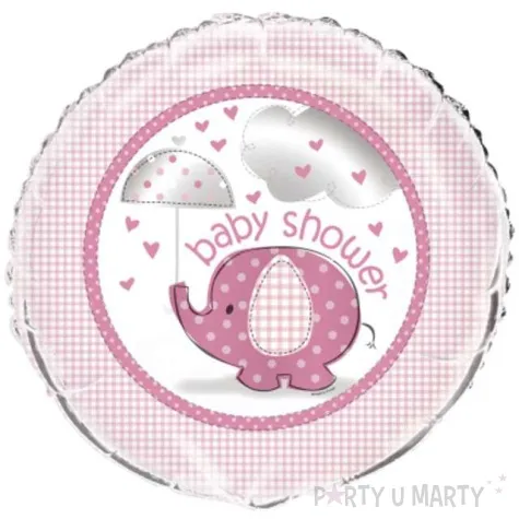 balon foliowy slonik baby shower unique 18 rnd