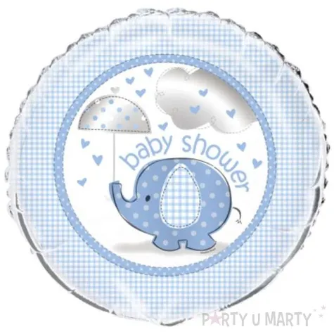 balon foliowy slonik baby shower unique 18 rnd