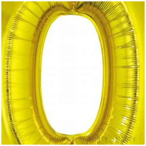 balon foliowy smart cyfra 0 zloty godan 30 dgt