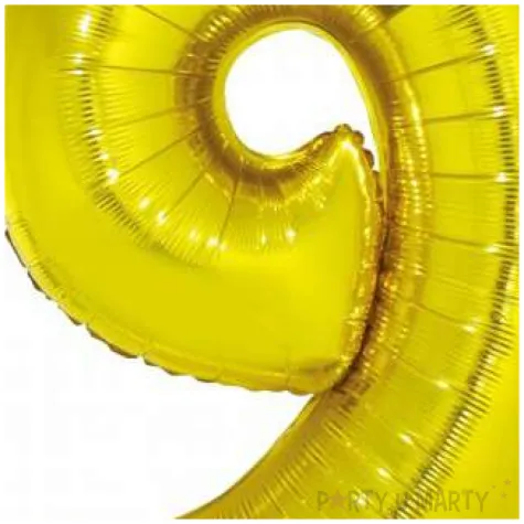 balon foliowy smart cyfra 9 zloty godan 30 dgt