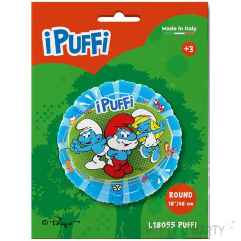 balon foliowy smerfy grabo 18 rnd