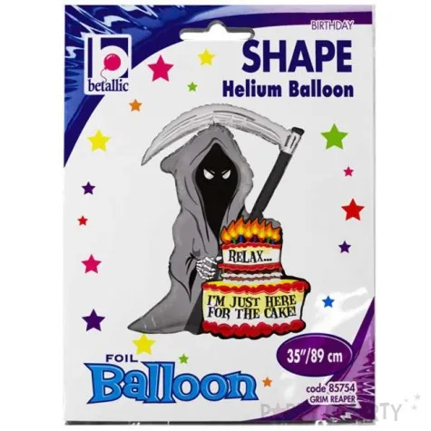 balon foliowy smierc z tortem betallic 35 shp