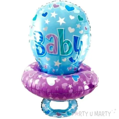 balon foliowy smoczek baby blekitny oem 33 shp