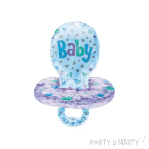 balon foliowy smoczek blekitny amscan 59 shp