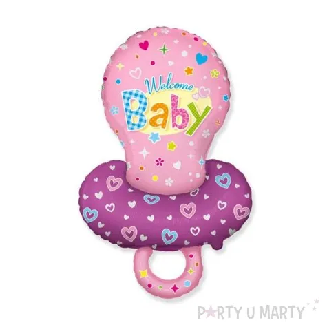 balon foliowy smoczek rozowy flexmetal 24 shp