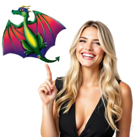 balon foliowy smok mityczny qualatex 45 shp