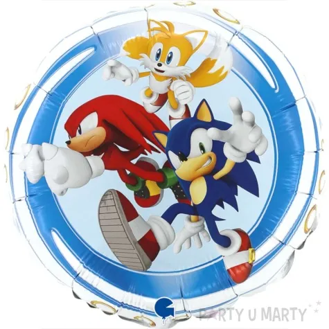 balon foliowy sonic the hedgehog grabo 18 rnd