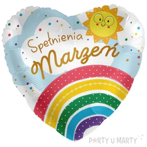 balon foliowy spelnienia marzen serce amscan 17 hrt