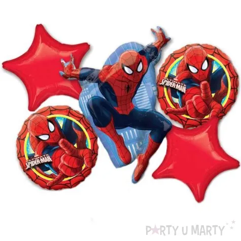 balon foliowy spiderman amscan zestaw