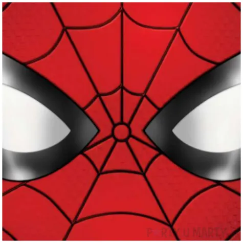 balon foliowy spiderman czerwony procos 18 rnd