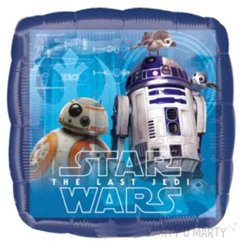 balon foliowy star wars last jedi niebieski amscan 9 sqr