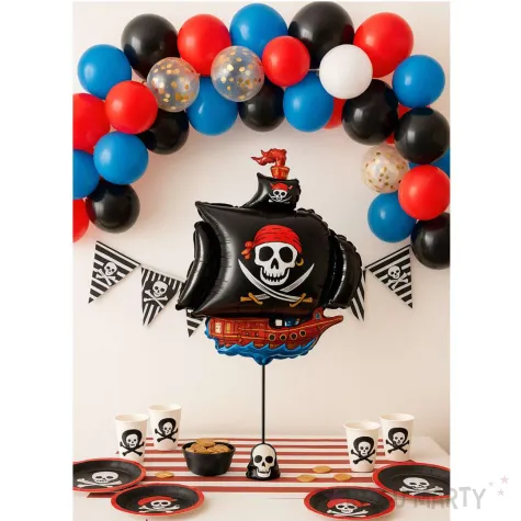 balon foliowy statek piracki czarny flexmetal 24 shp