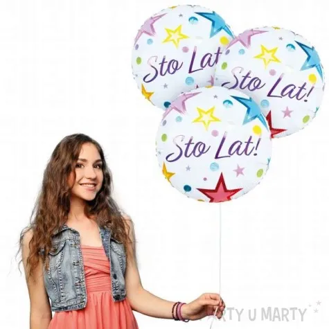 balon foliowy sto lat godan 18 rnd