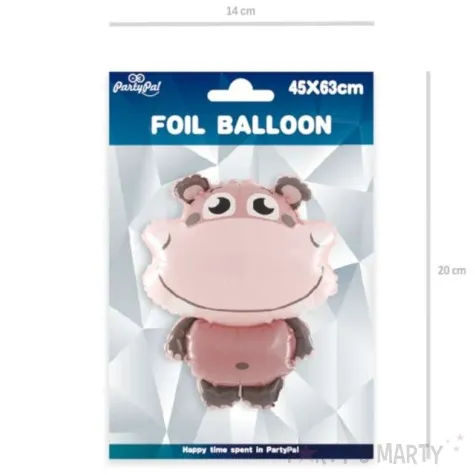 balon foliowy stojacy hipopotam partypal 25 shp