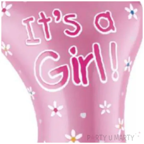 balon foliowy stopka its a girl baby shower rozowy partypal 32 shp