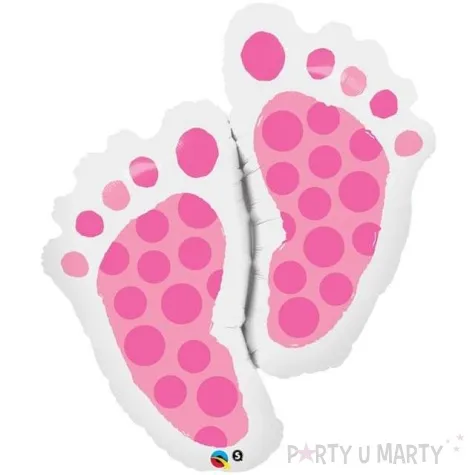 balon foliowy stopy rozowy qualatex 35 shp