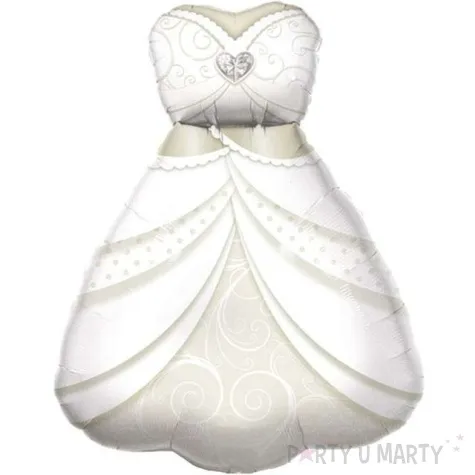 balon foliowy suknia slubna qualatex 38 shp