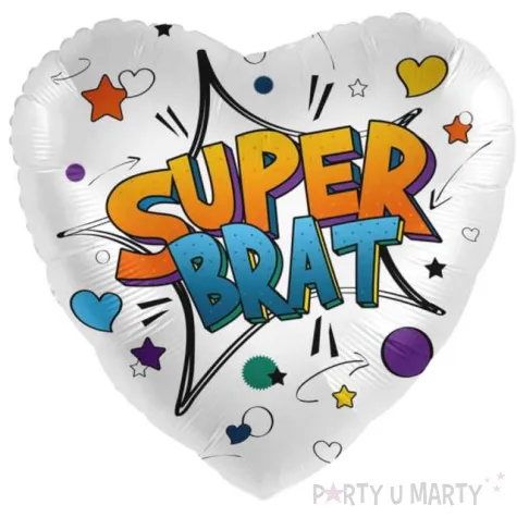 balon foliowy super brat serce premioloon 17 hrt