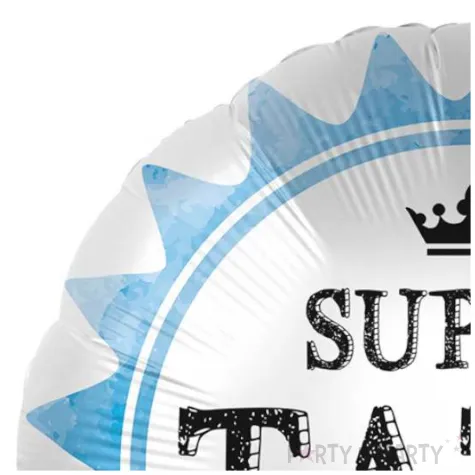 balon foliowy super tata bialy premioloon 17 rnd