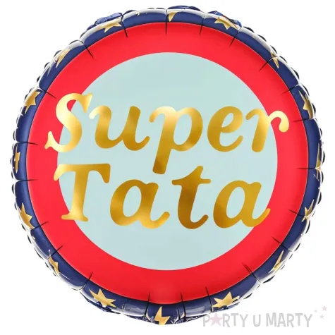 balon foliowy super tata partydeco 18 rnd