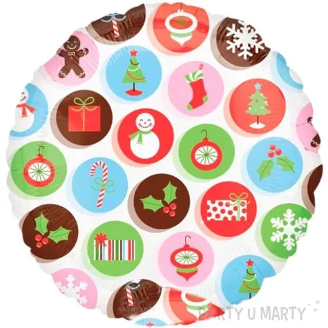 balon foliowy swiateczne obrazki amscan 18 rnd