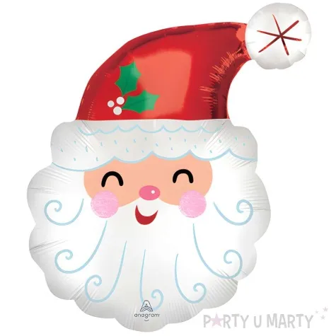 balon foliowy swiety mikolaj w czapce amscan 26 shp