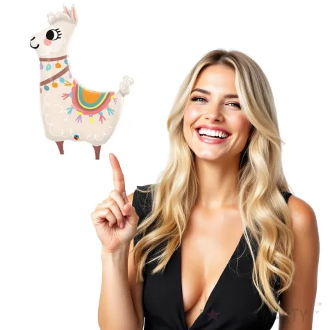 balon foliowy sympatyczna lama qualatex 46 shp