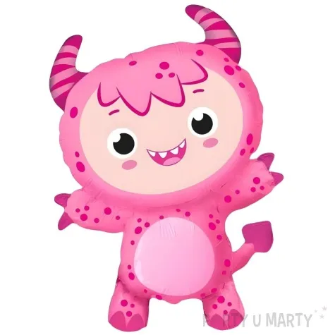 balon foliowy sympatyczny potworek rozowy flexmetal 24 shp