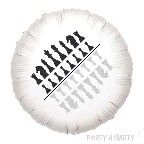 balon foliowy szachy figury bialy 18