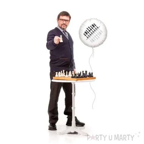 balon foliowy szachy figury bialy 18