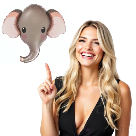 balon foliowy szary slonik flexmetal 24 shp