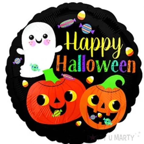 balon foliowy szczesliwy duszek czarny amscan 9 rnd