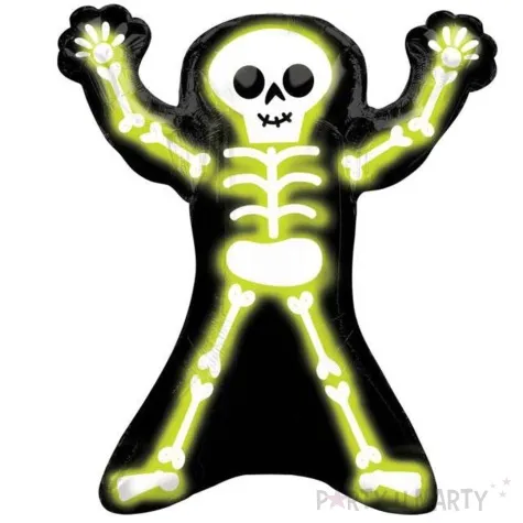 balon foliowy szkieletor czarny amscan 30 shp