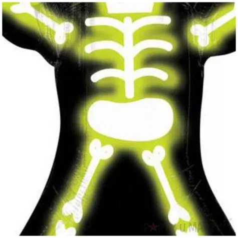 balon foliowy szkieletor czarny amscan 30 shp