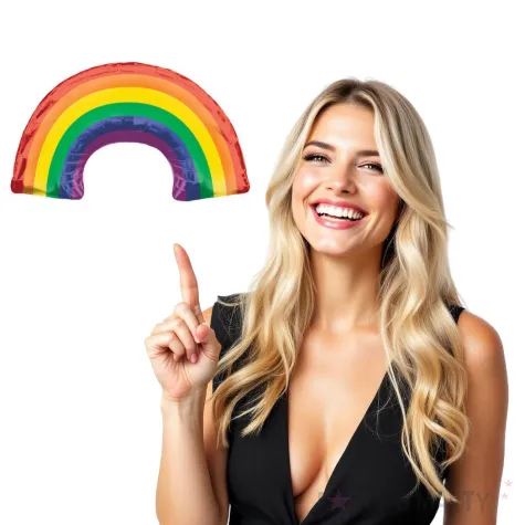 balon foliowy tecza amscan 34 shp