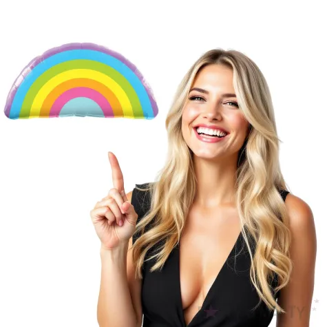 balon foliowy tecza qualatex 36 shp