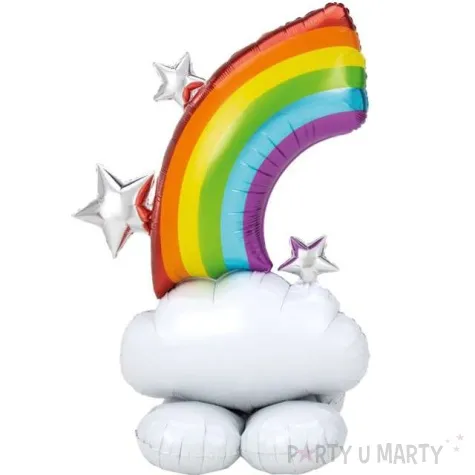 balon foliowy tecza z chmurka amscan 50 shp