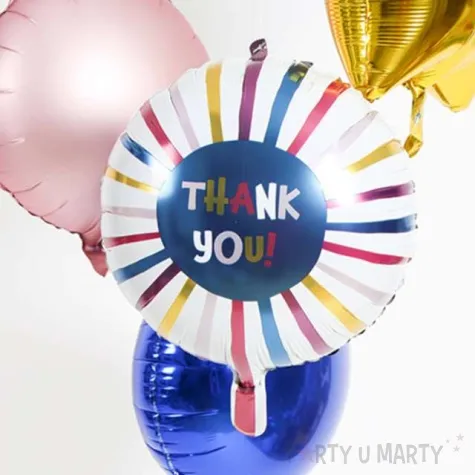 balon foliowy thank you stripes folat 18 rnd