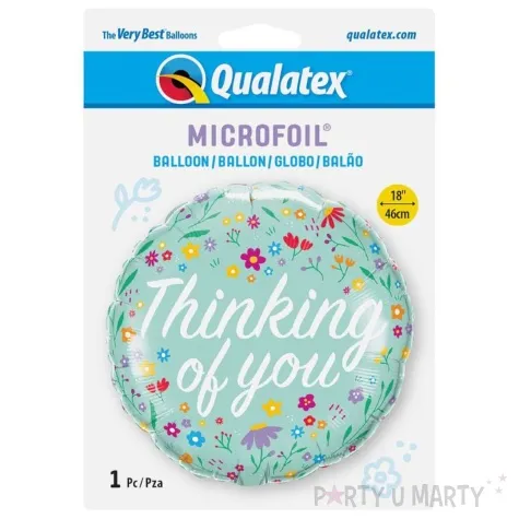 balon foliowy thinking of you qualatex 18 rnd