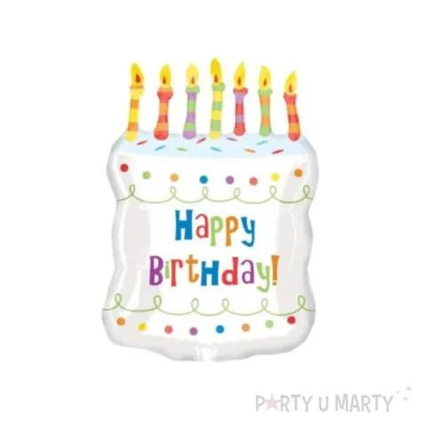 balon foliowy tort happy b day amscan 23 shp